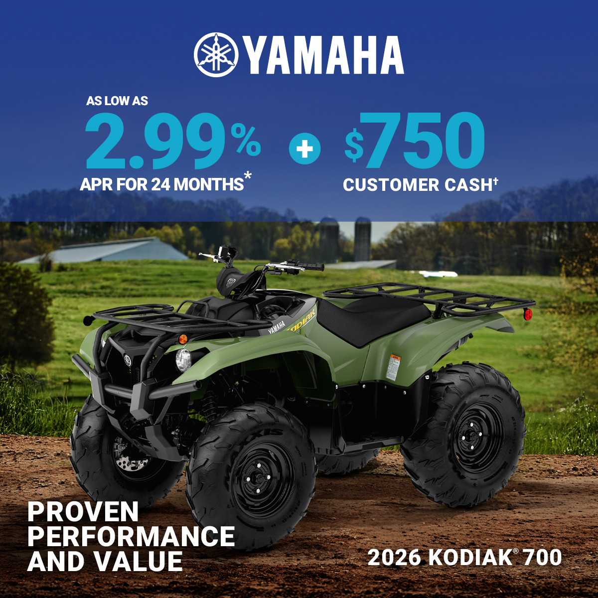 LET'S RIDE ATV - INTRO AS LOW AS 2.99% APR FOR 24 MONTHS*